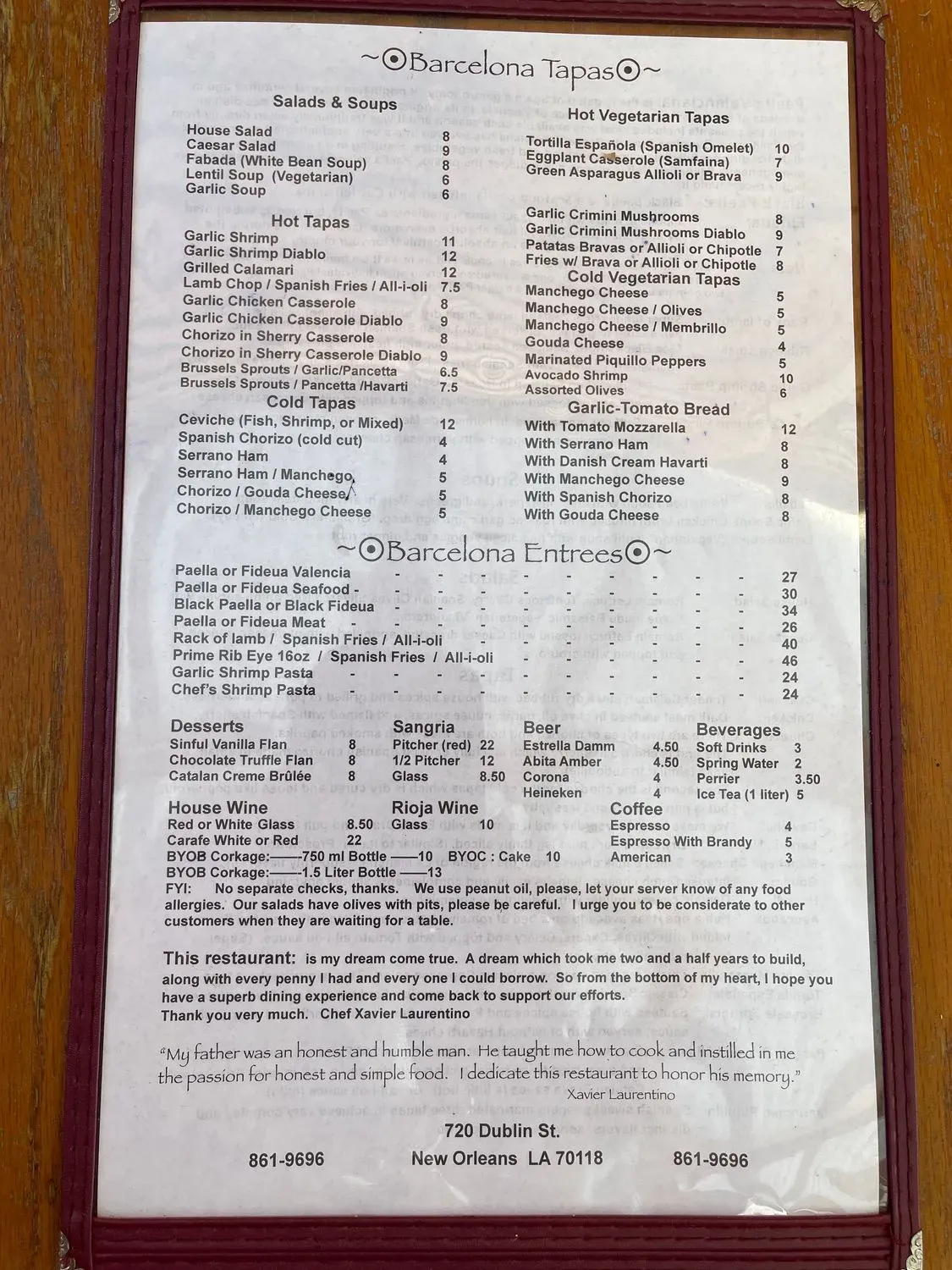 Menu 1