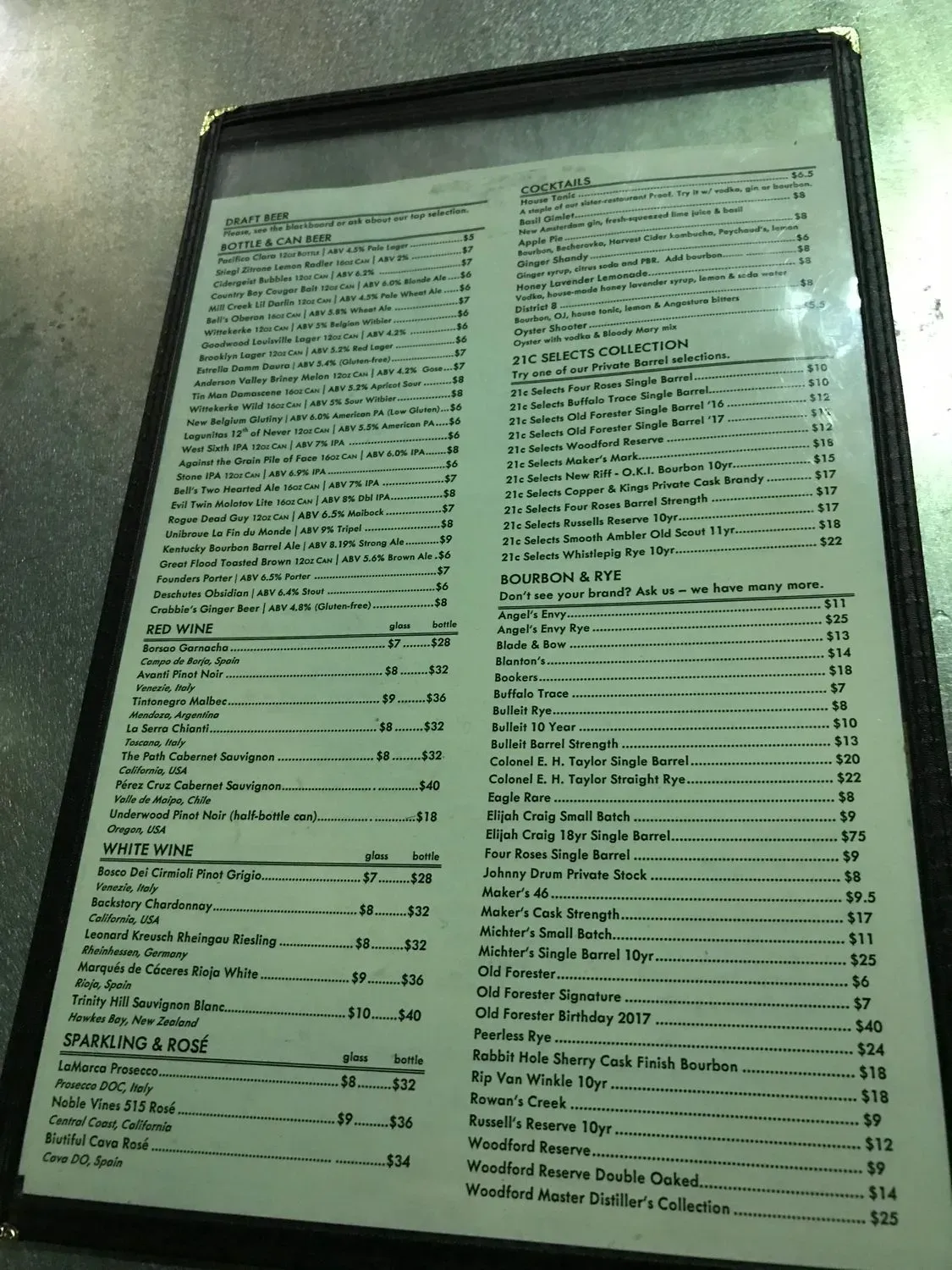 Menu 5