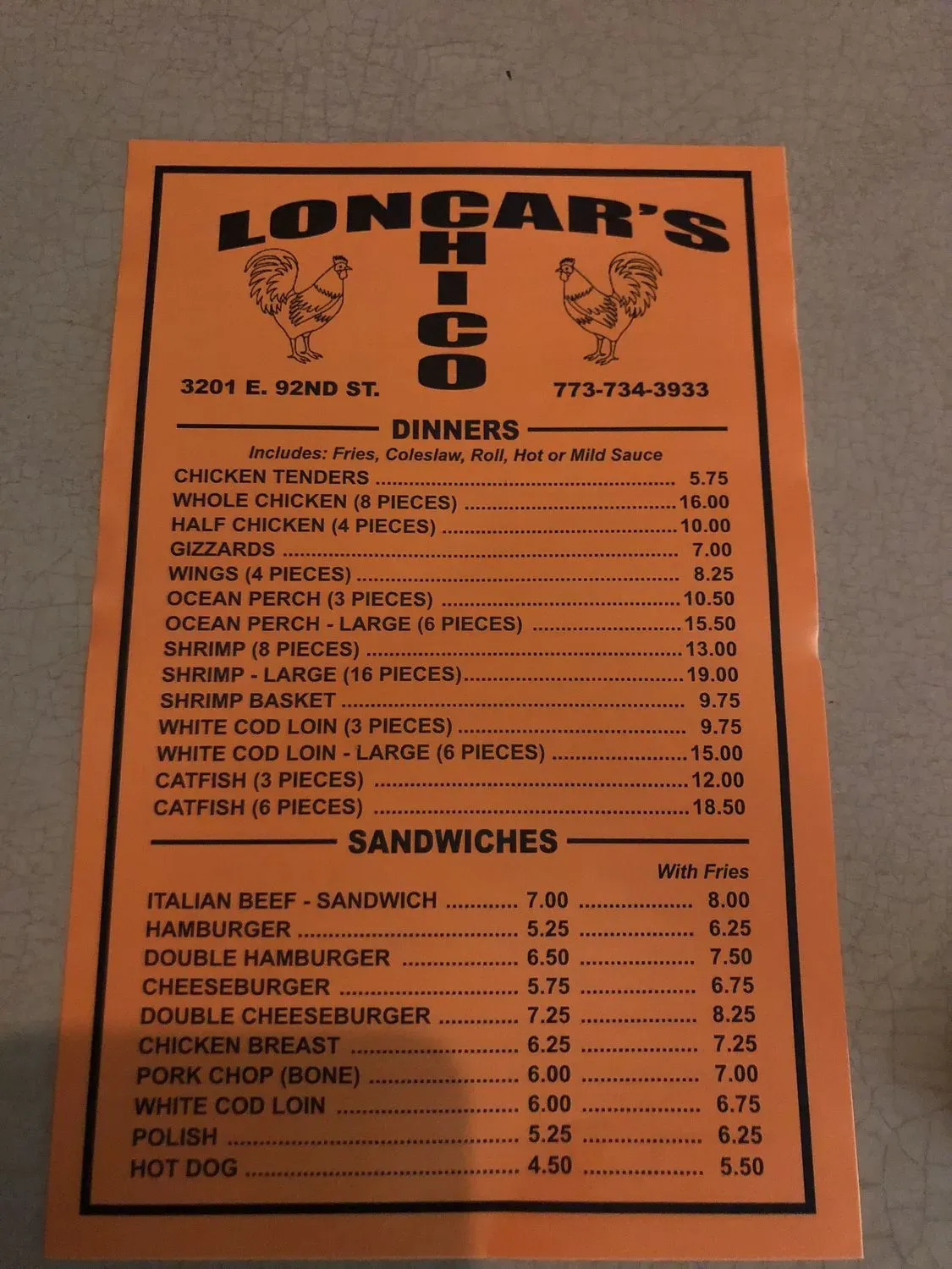 Menu 5