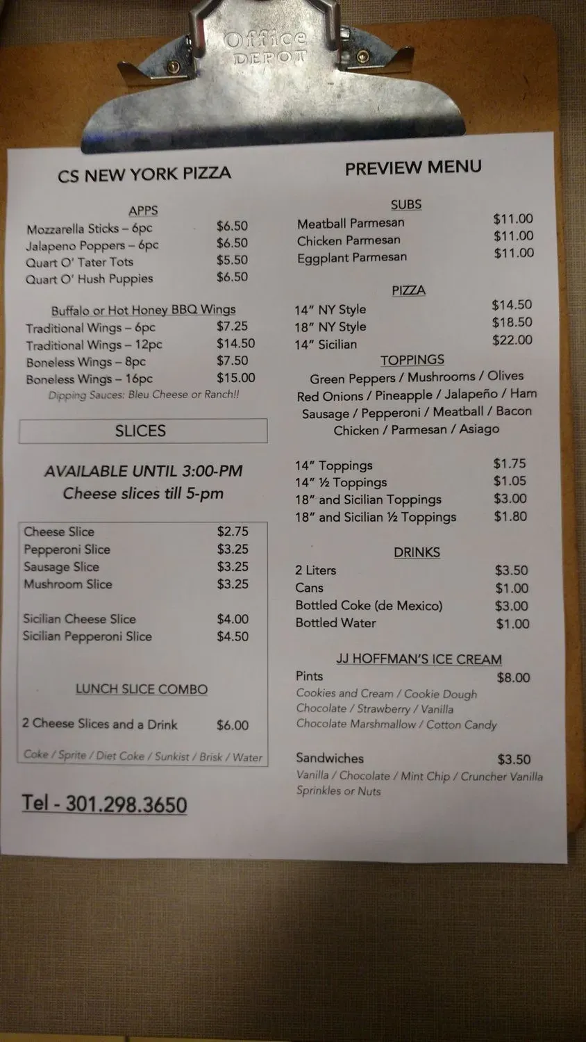 Menu 3