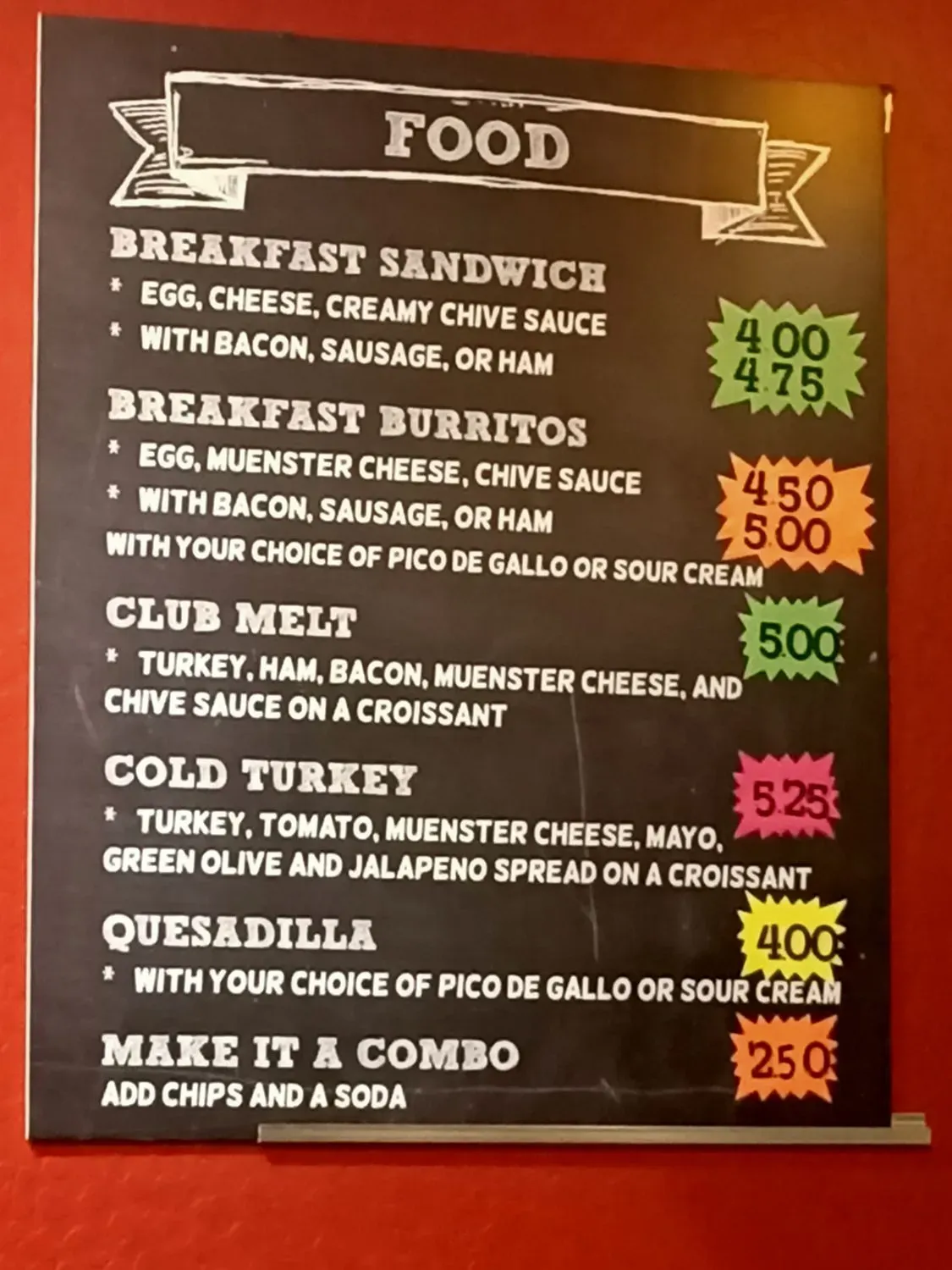 Menu 5