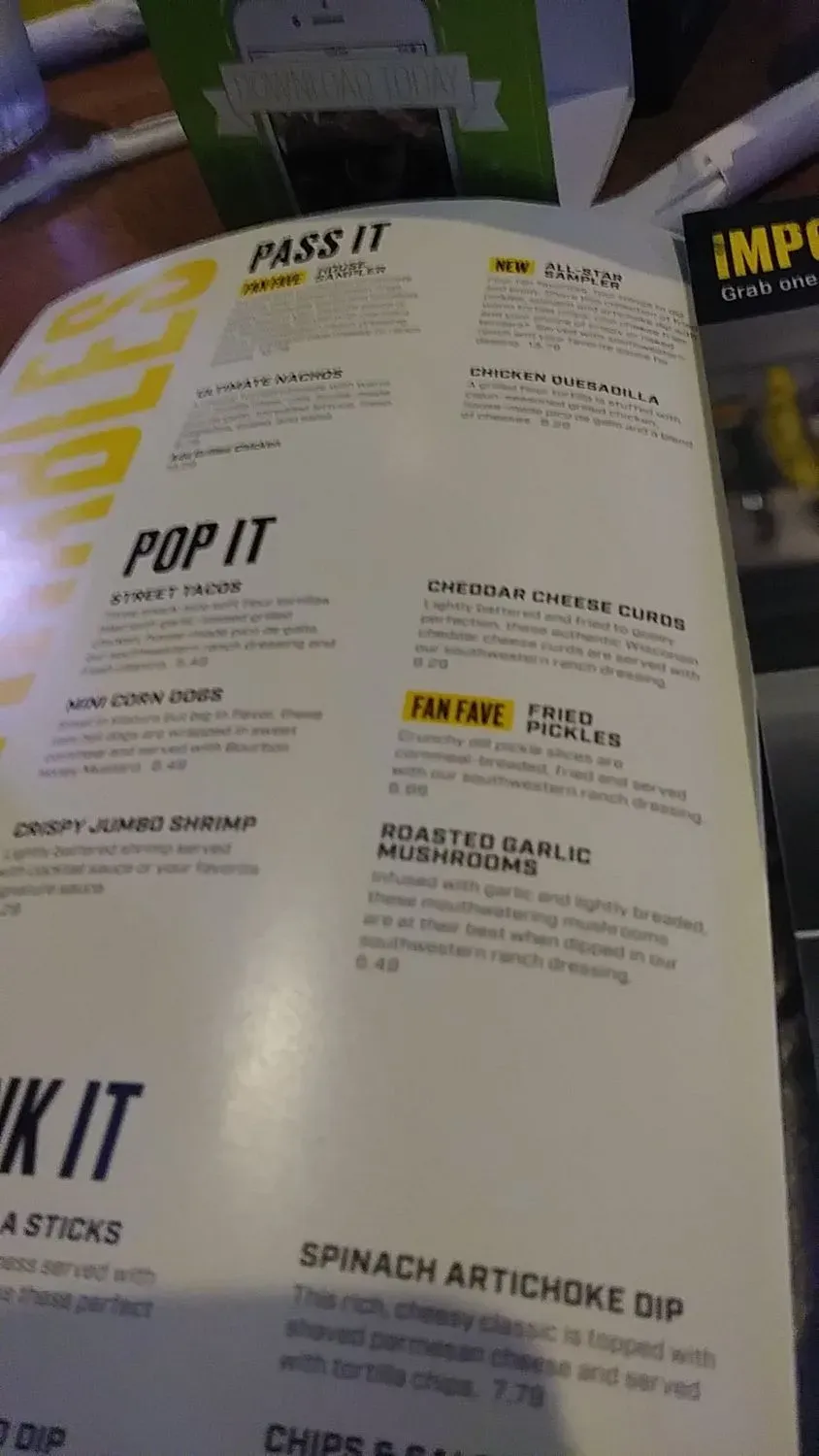 Menu 5