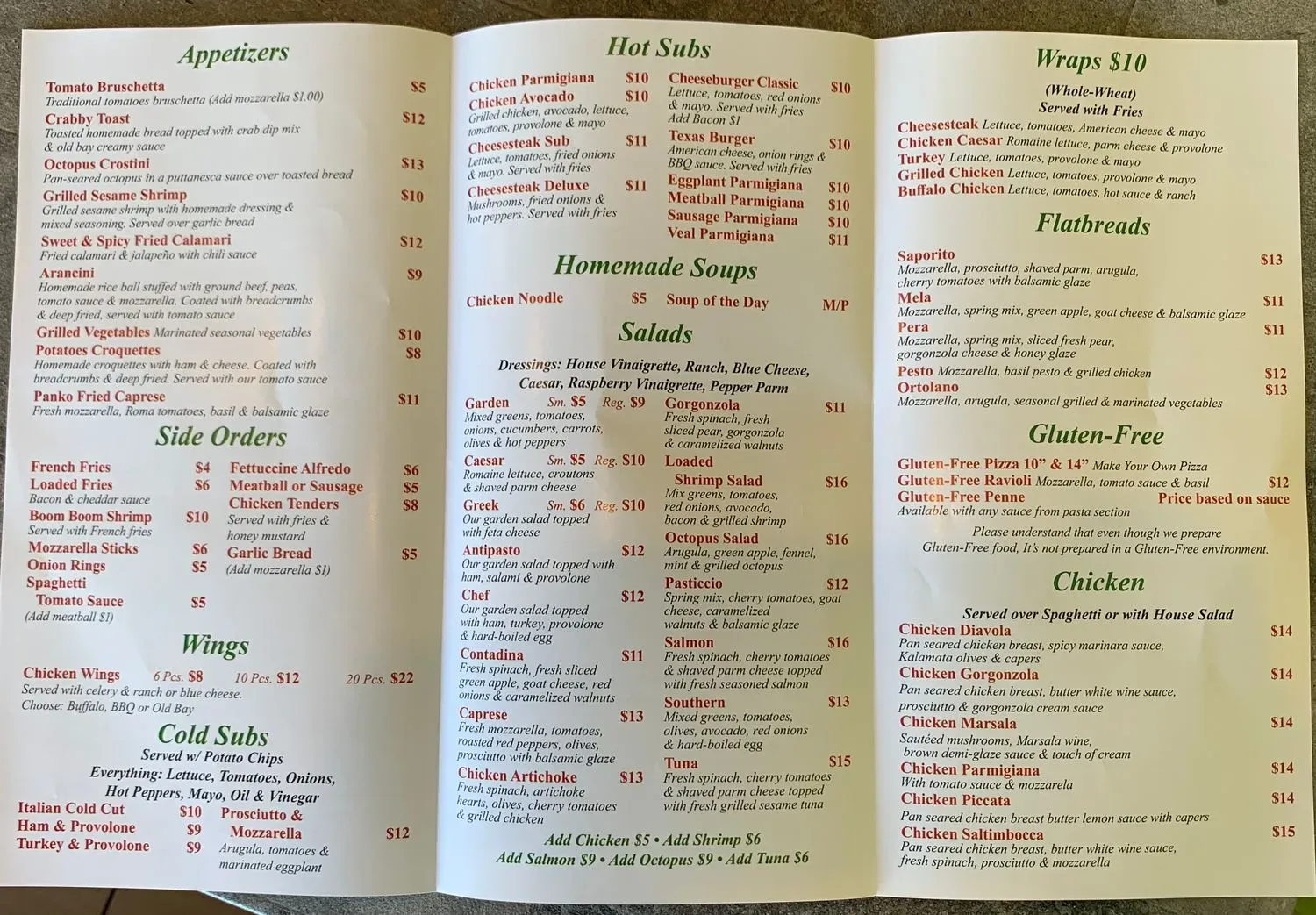 Menu 1