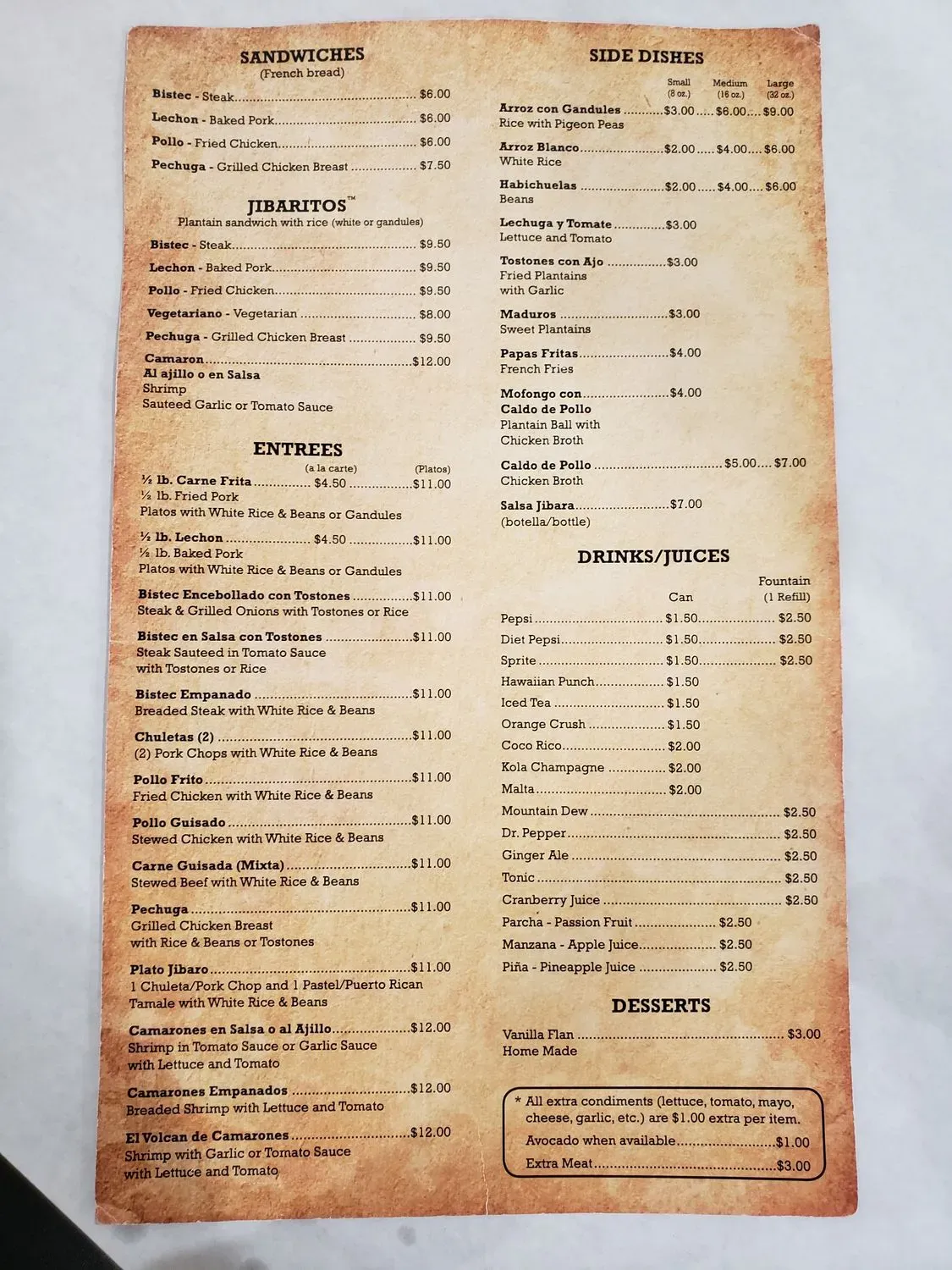 Menu 1