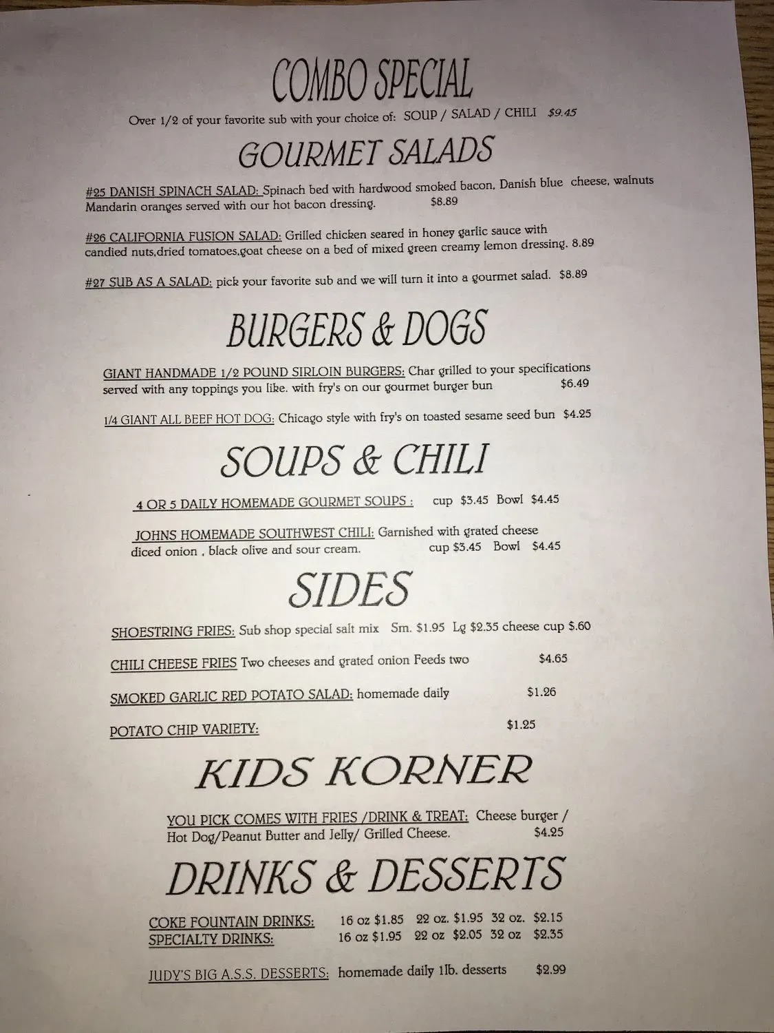 Menu 6