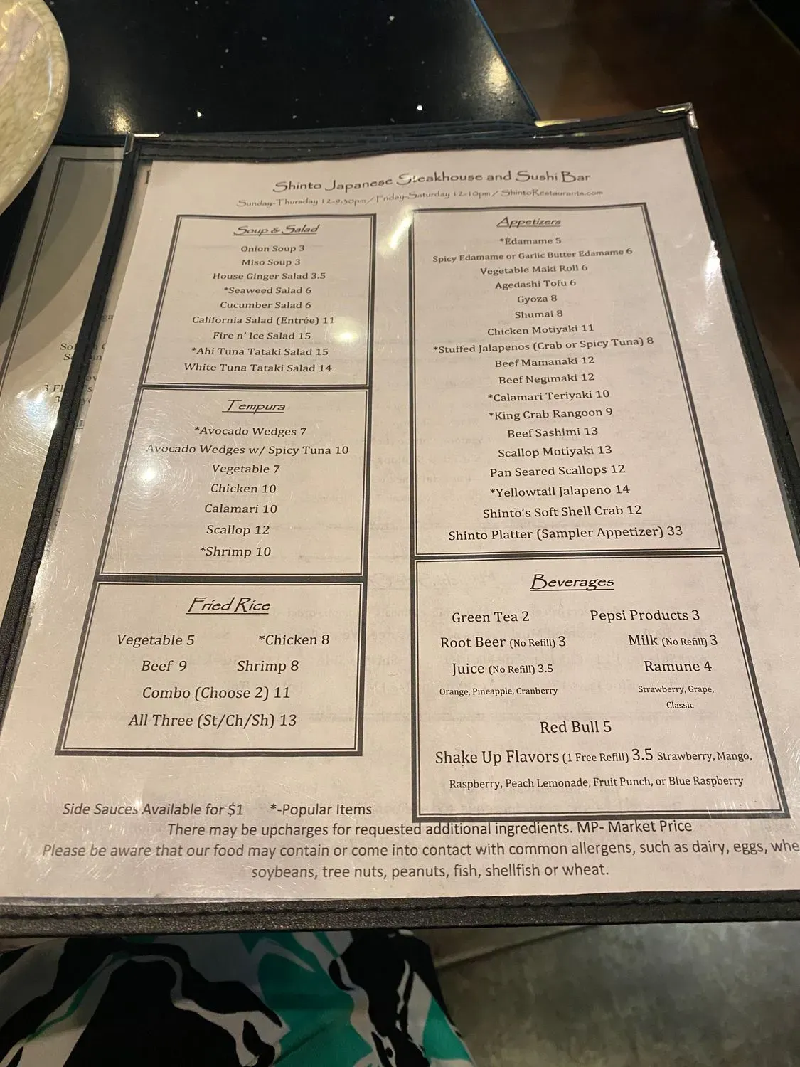 Menu 4