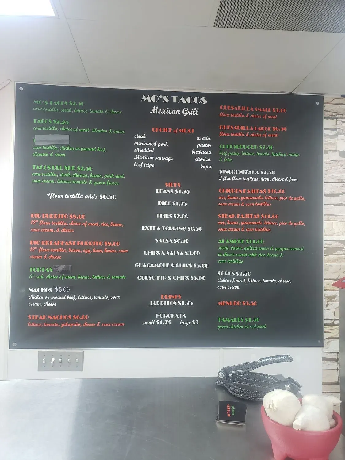 Menu 5