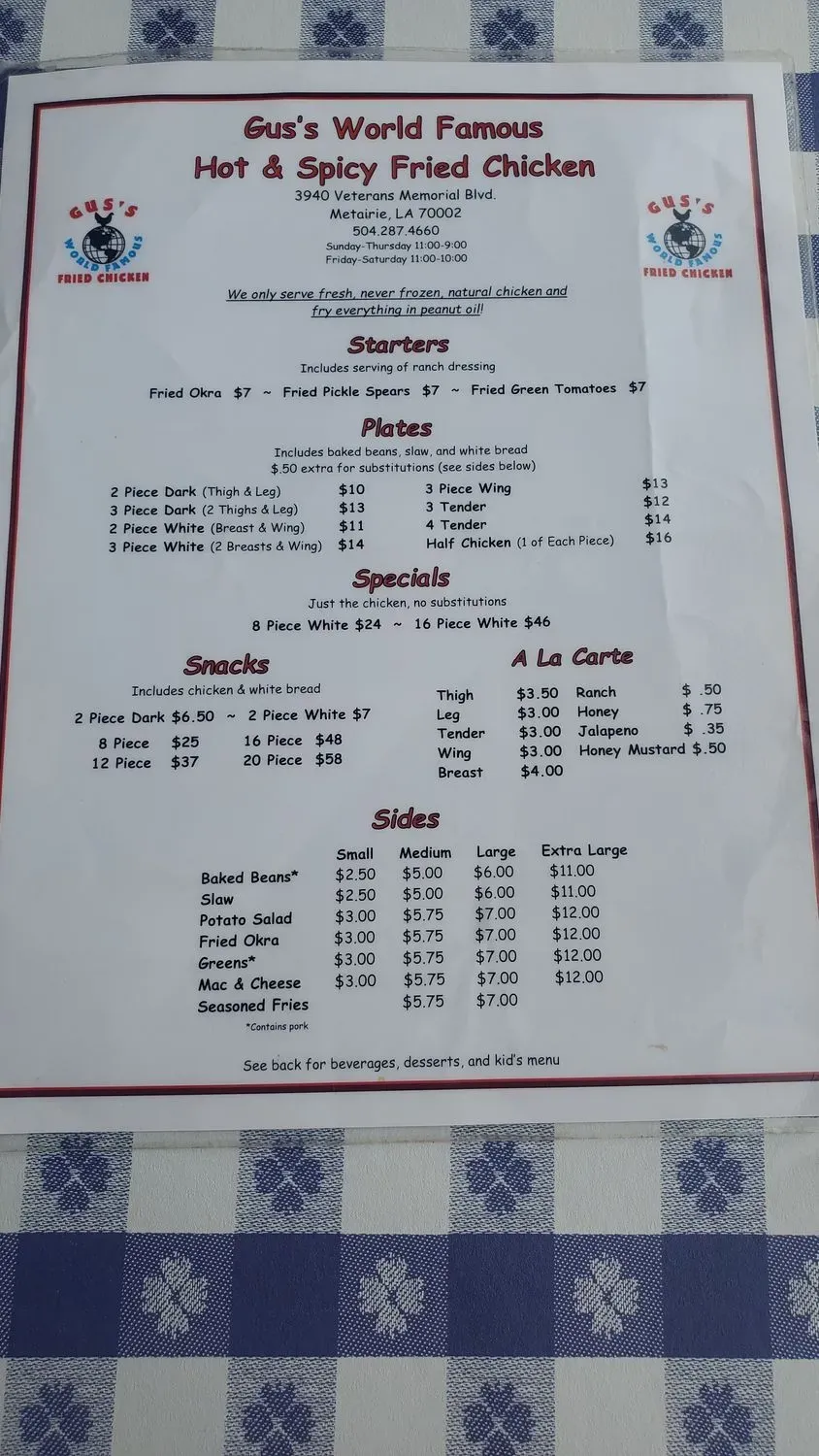 Menu 6