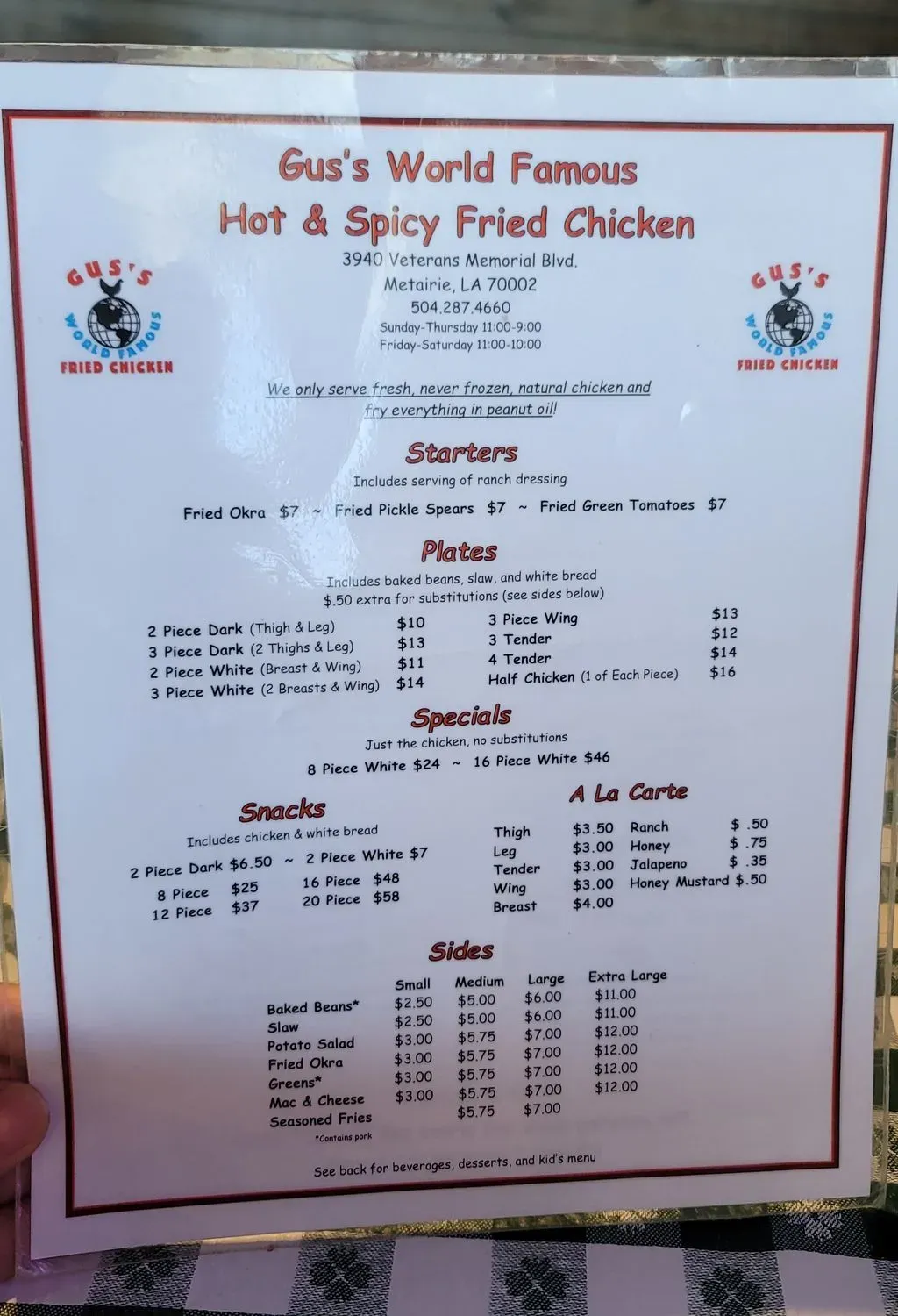 Menu 4