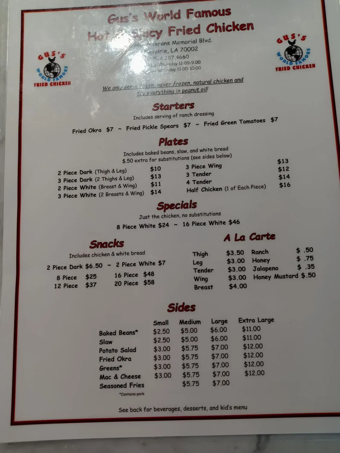 Menu 5