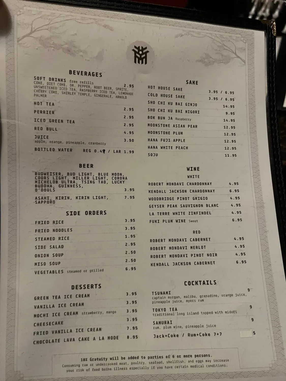 Menu 5