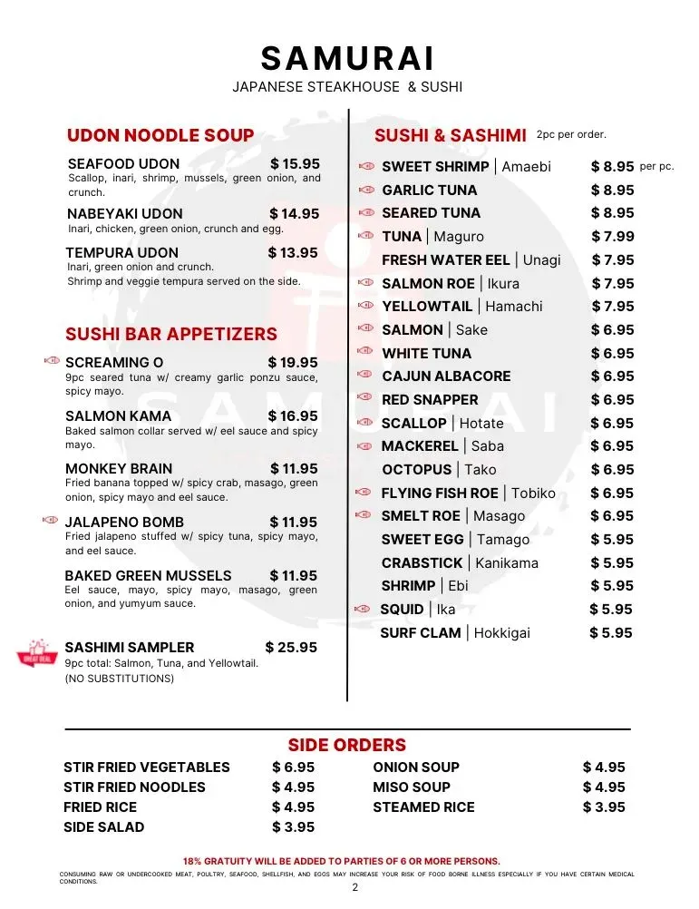 Menu 2