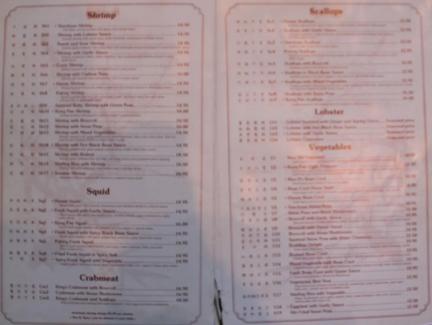 Hunan L'Rose Menu - Updated November 2025