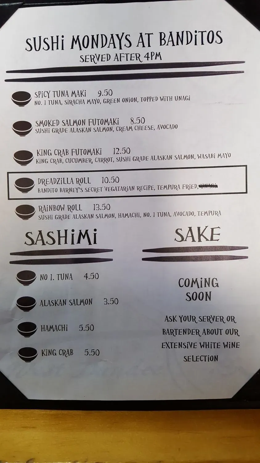 Menu 5