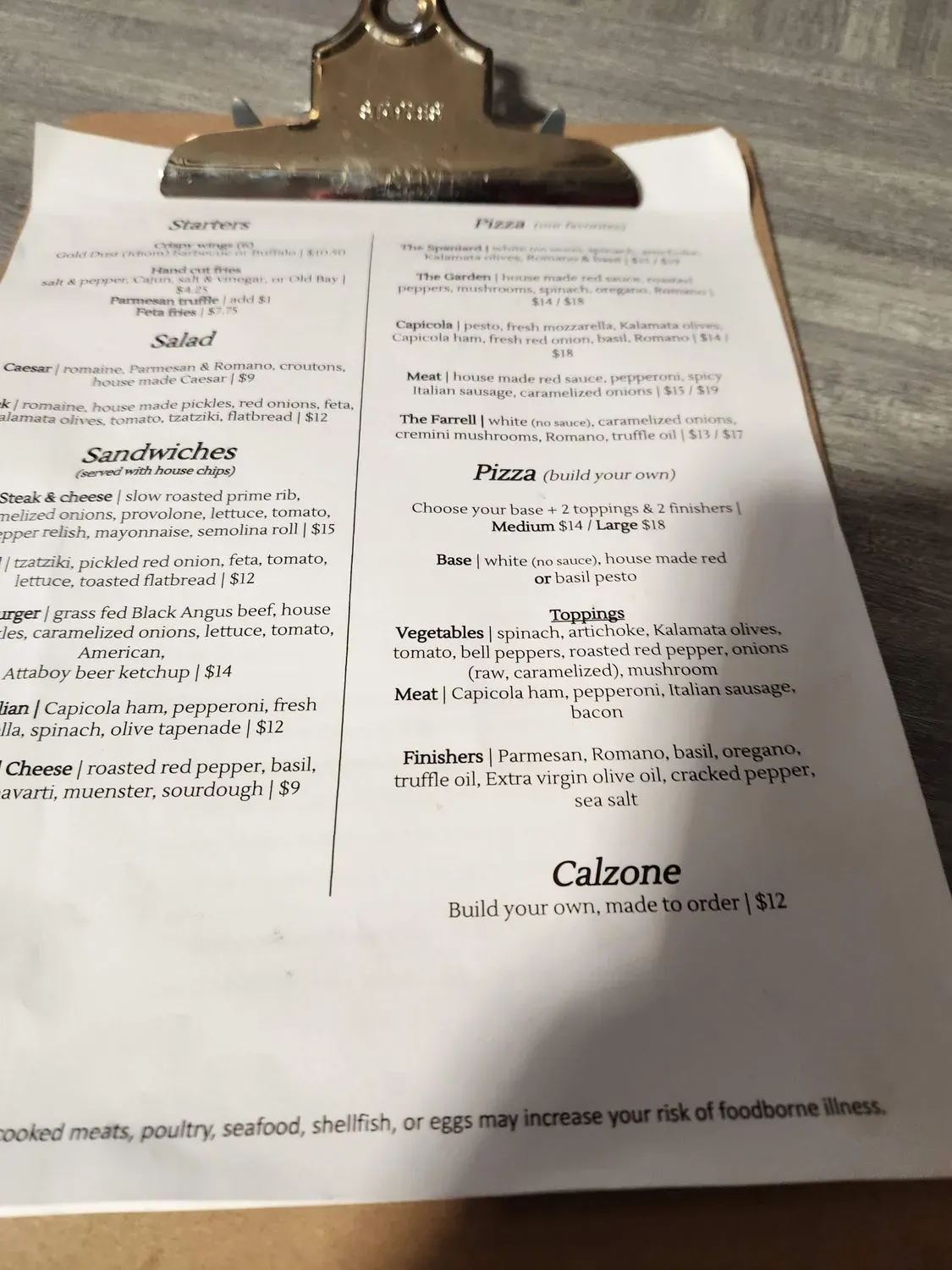 Menu 4