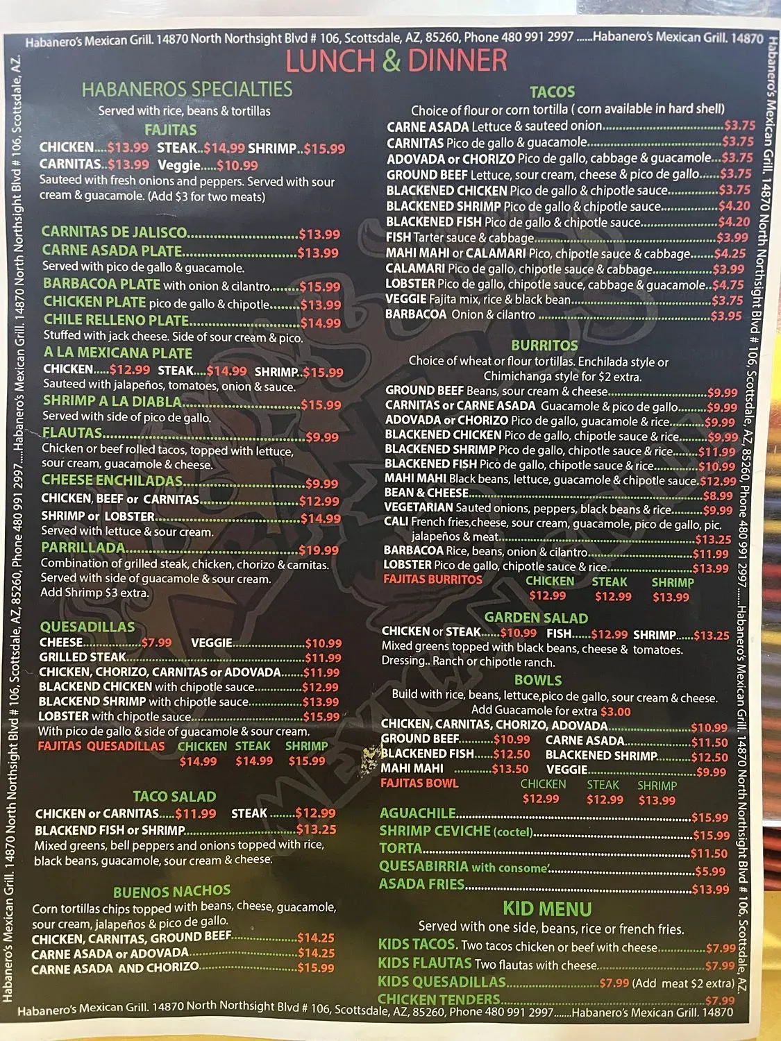 Menu 2