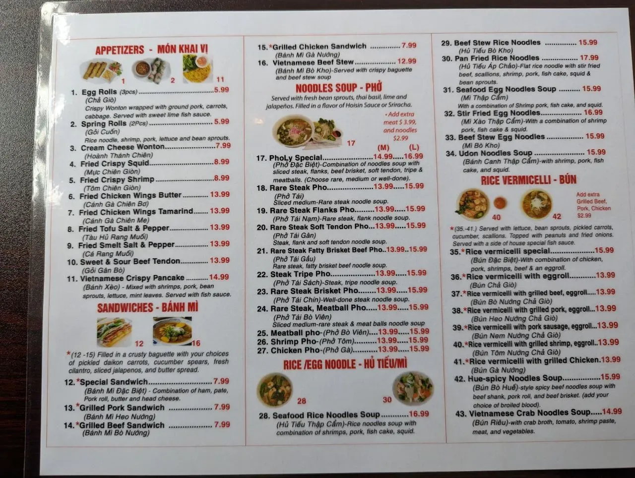 Menu 5