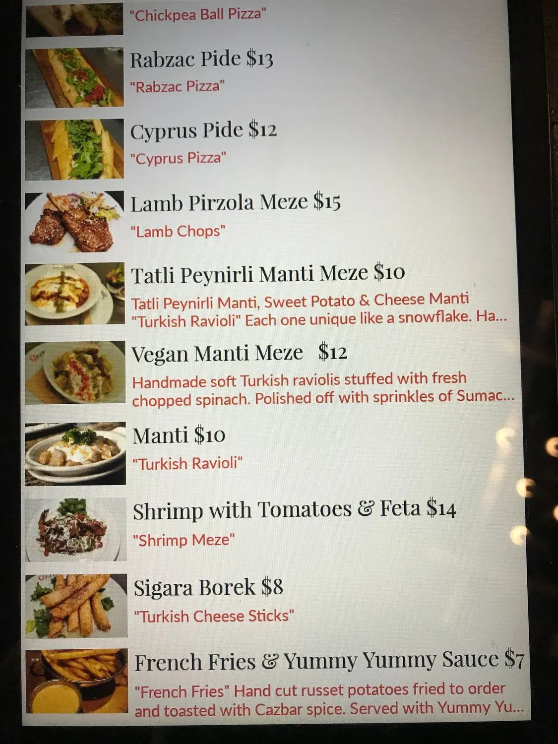 Menu 2