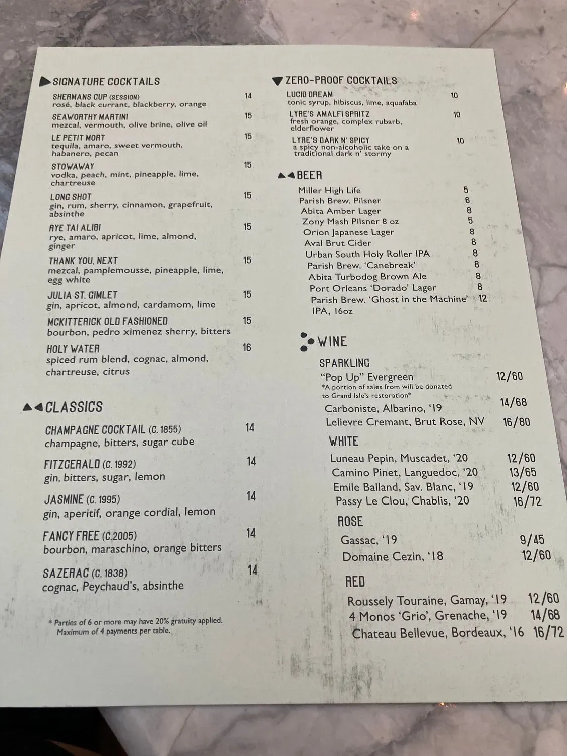 Menu 4