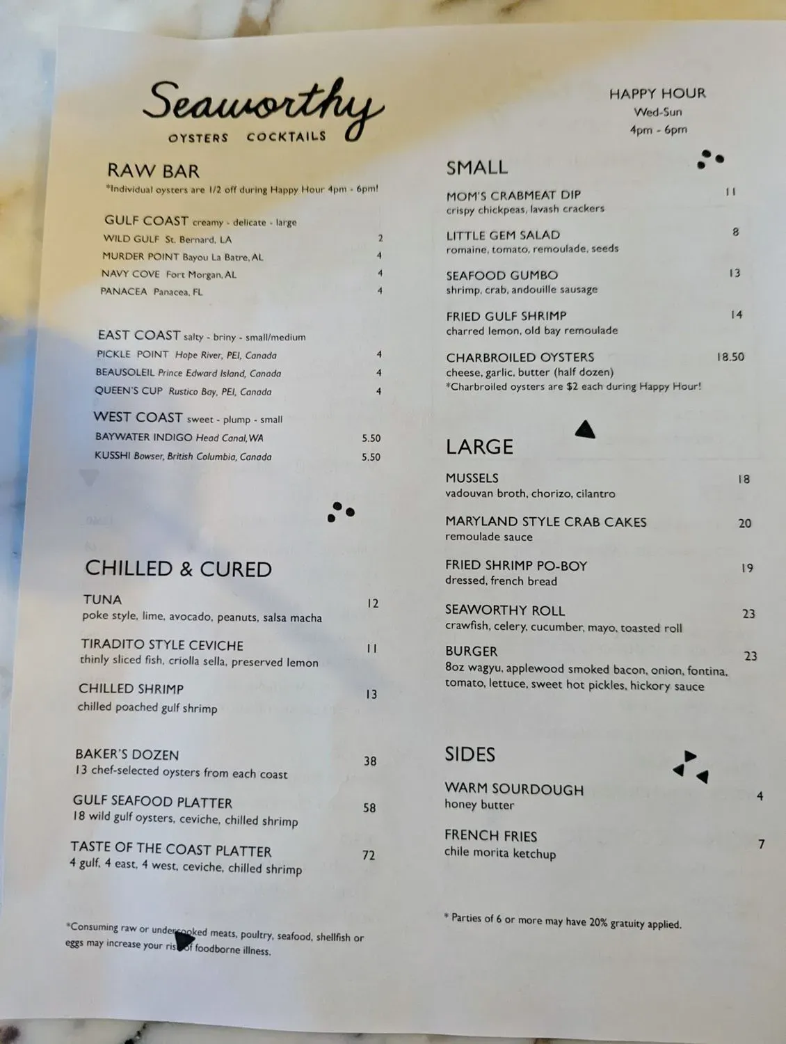 Menu 5