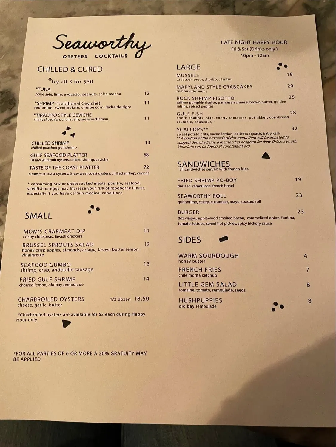 Menu 2