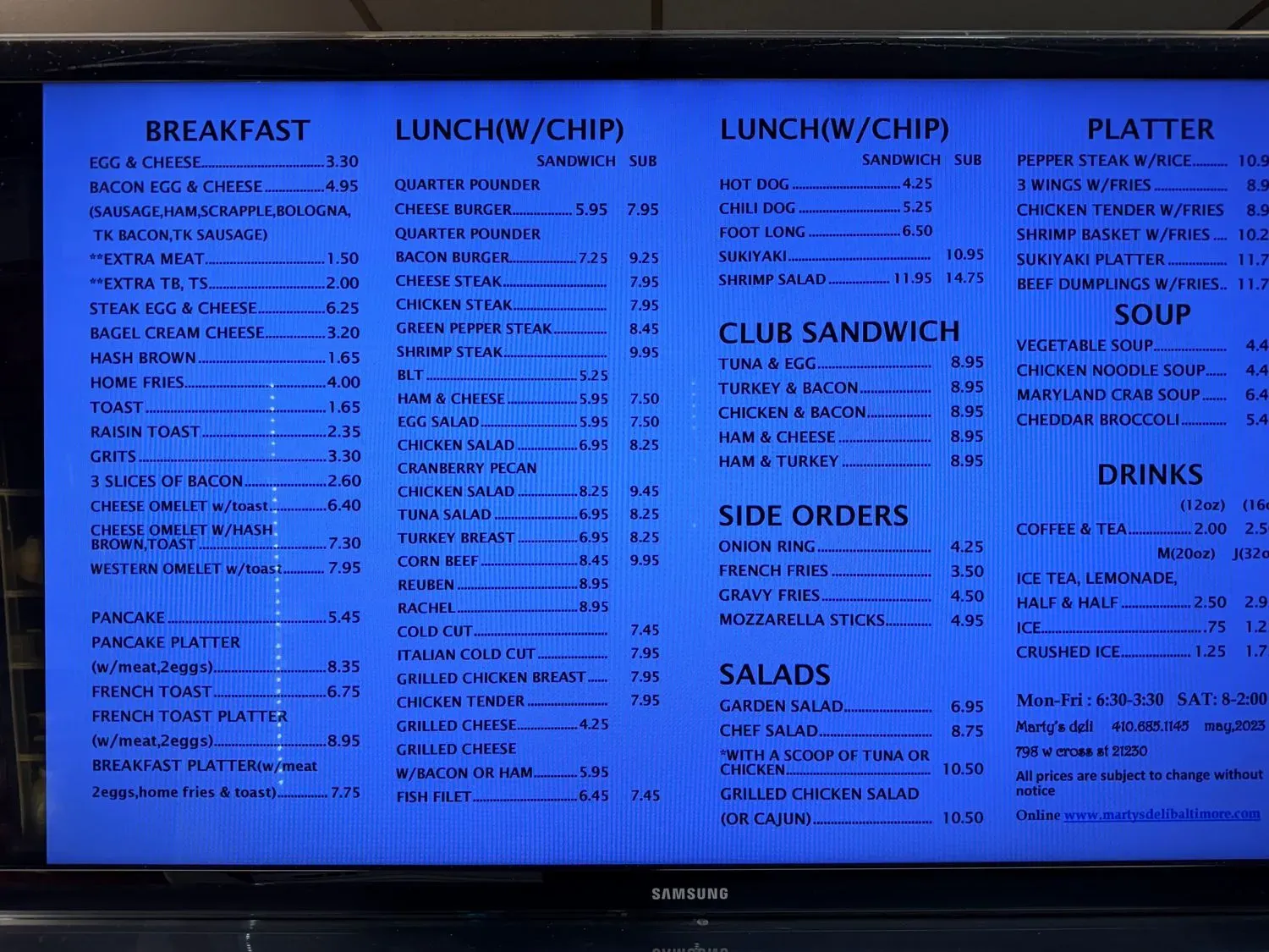 Menu 1