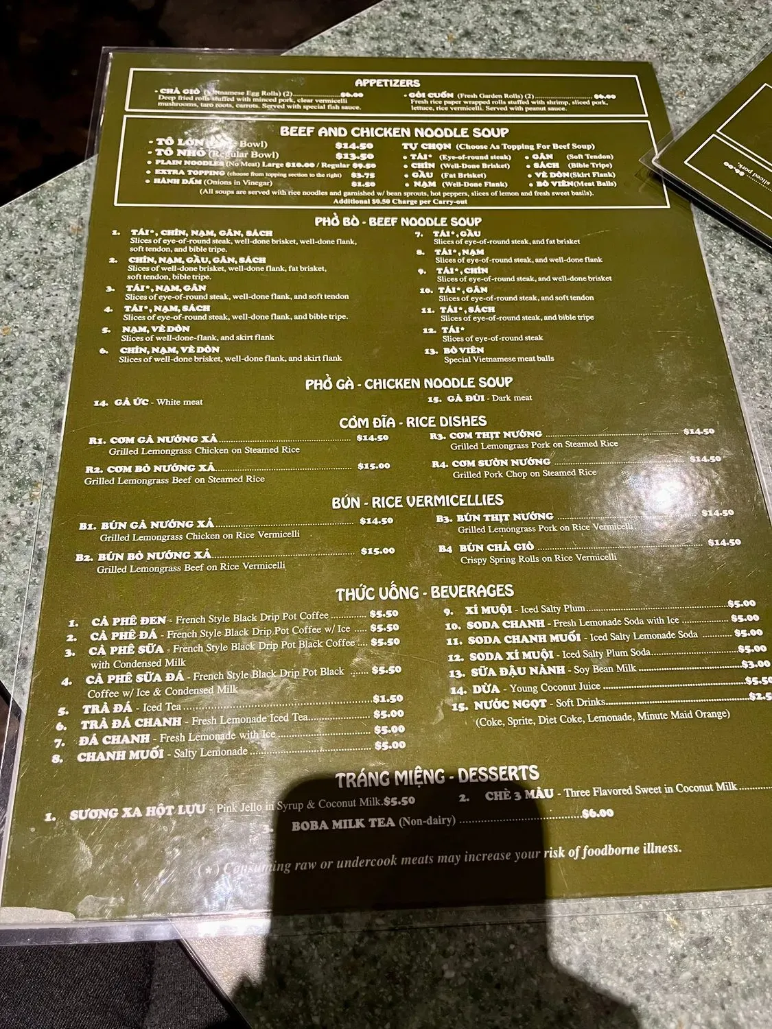 Menu 4