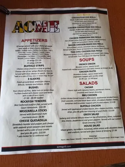 Menu 1