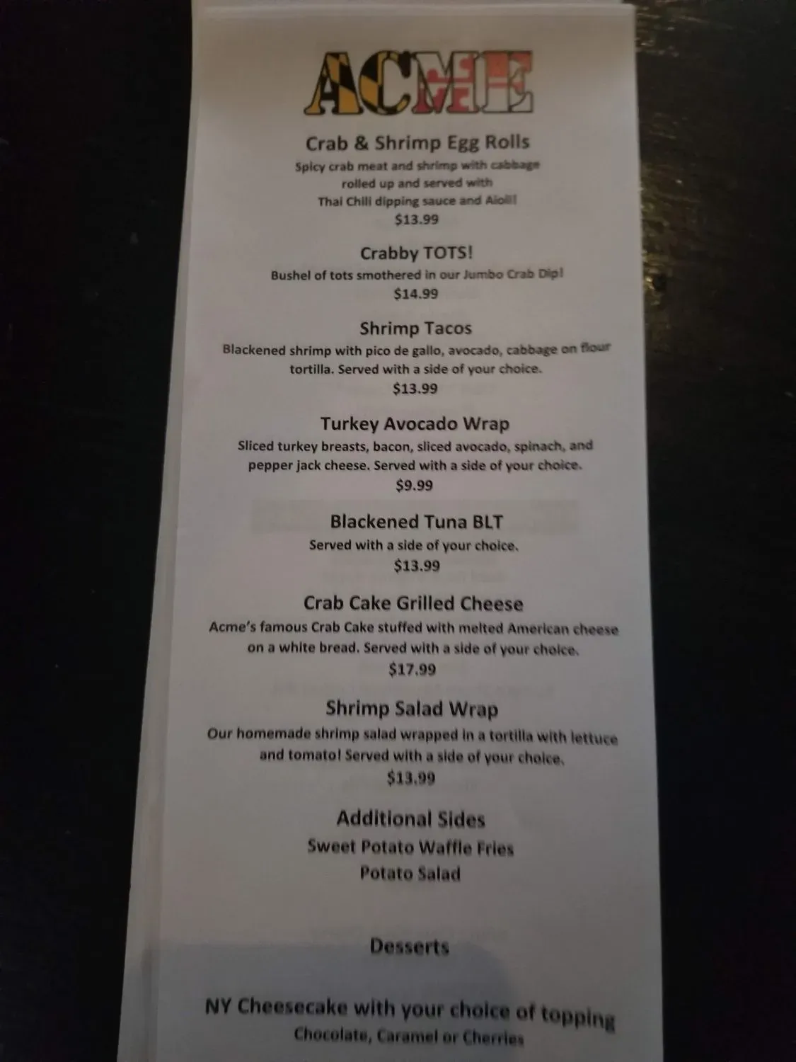 Menu 4