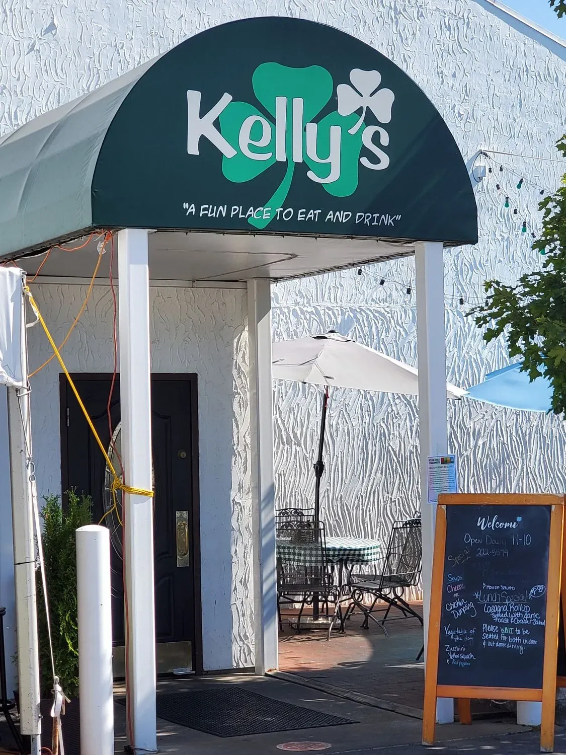 Kelly's Menu - Updated November 2025