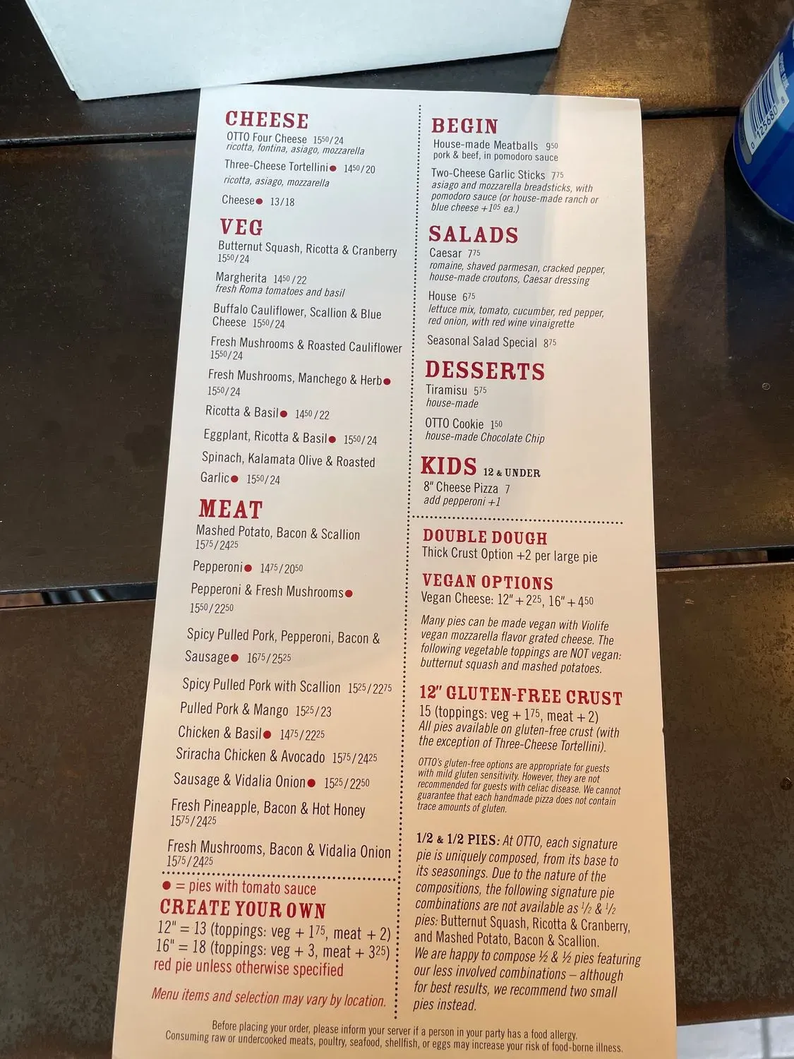 Menu 1