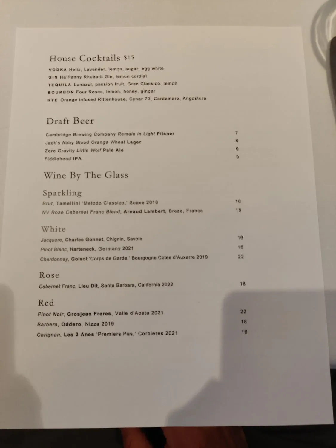 Menu 6