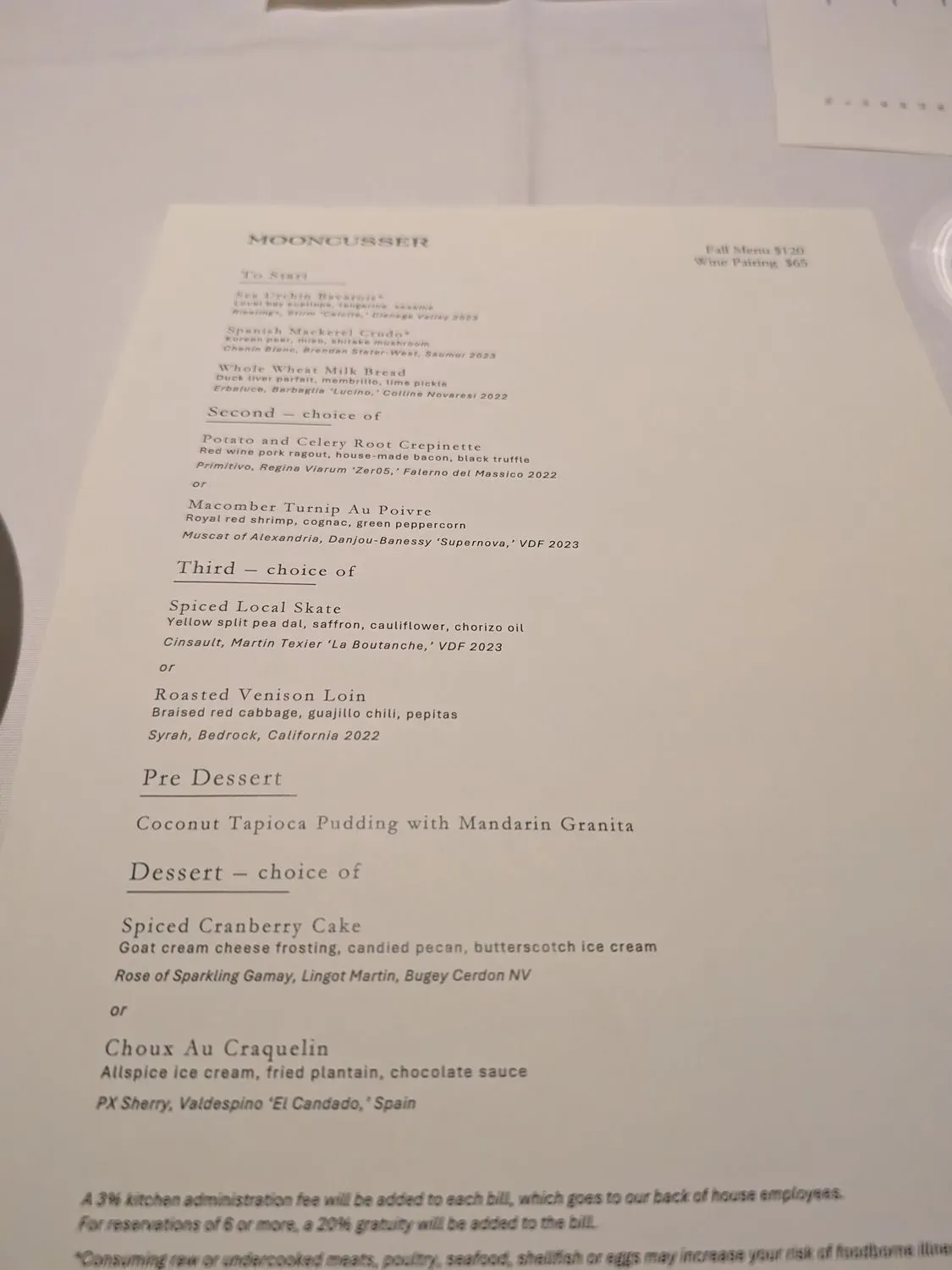 Menu 5