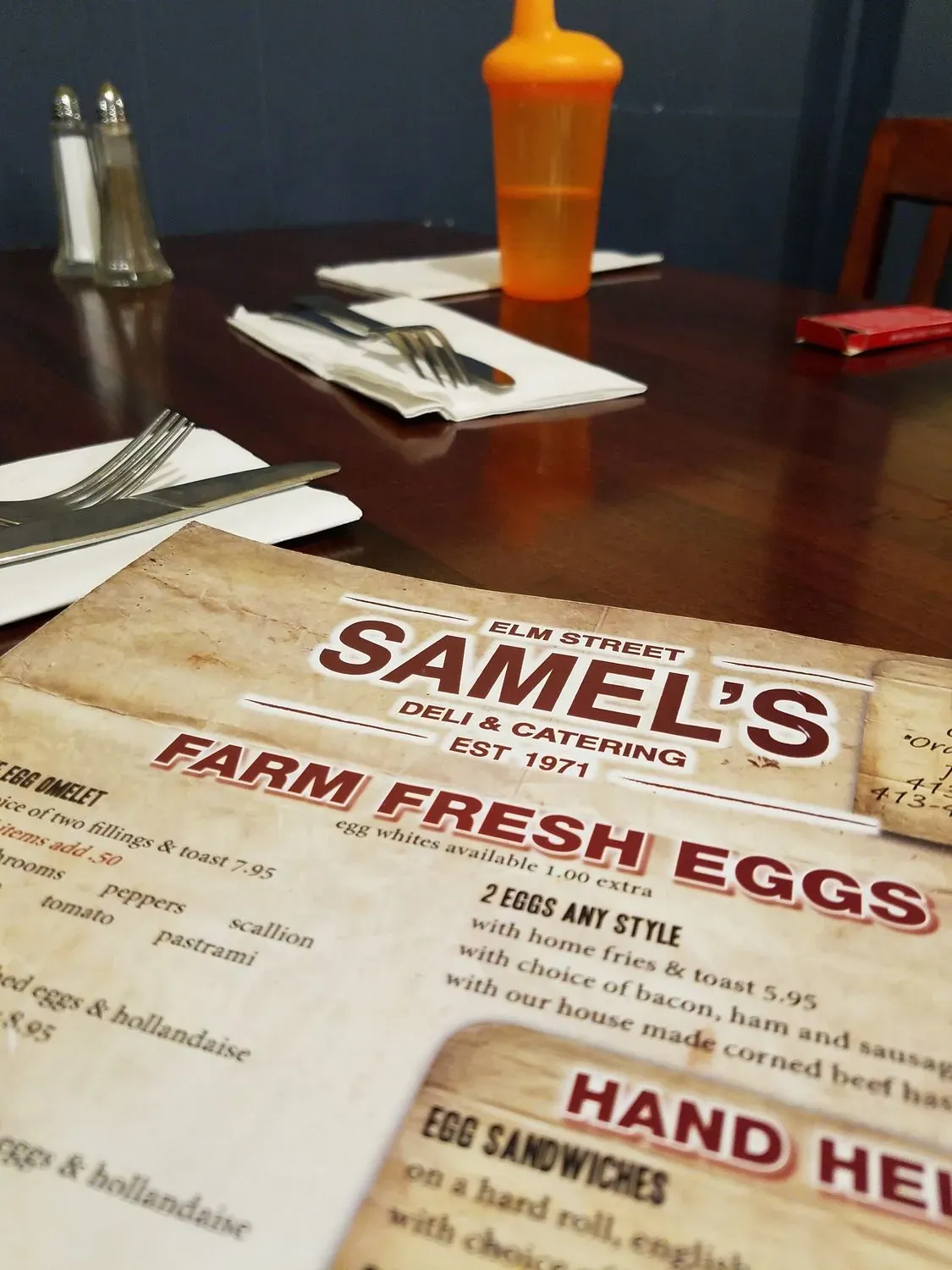 Samel's Deli and Catering Menu | Pittsfield, MA | Checkle