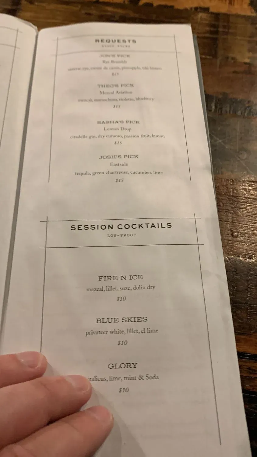 Menu 5