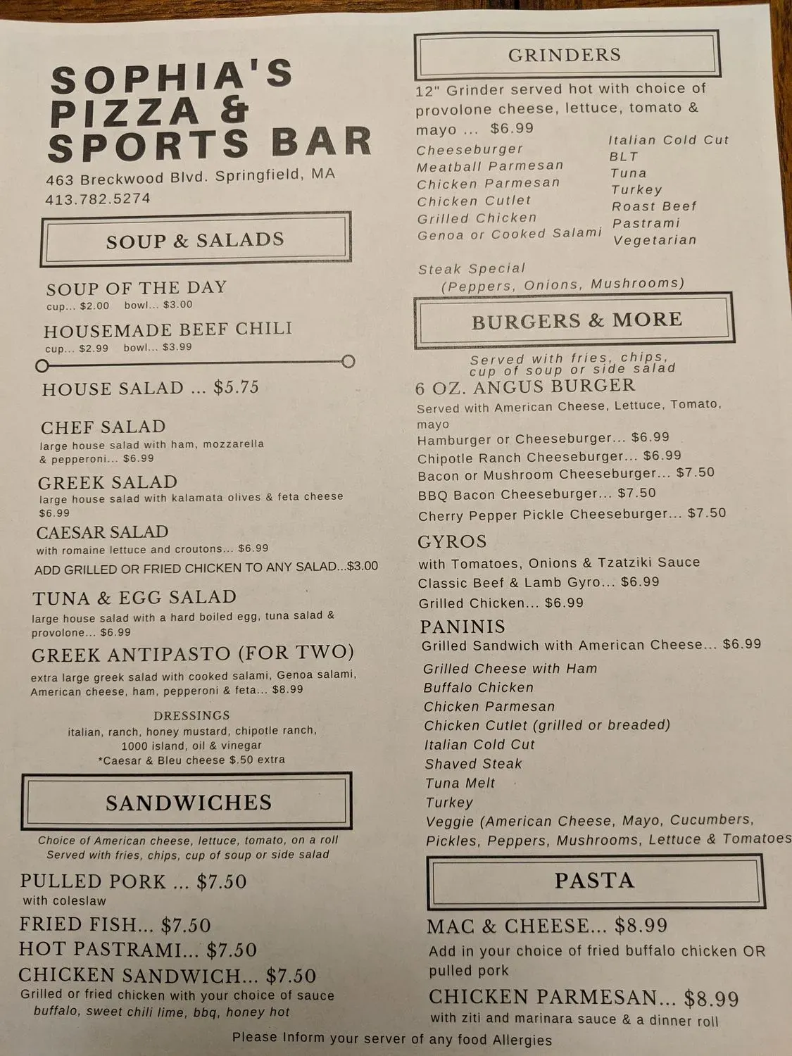 Menu 2