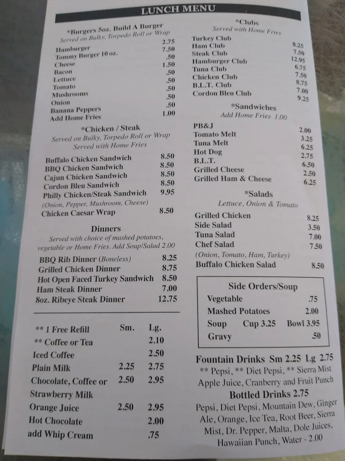 Menu 1