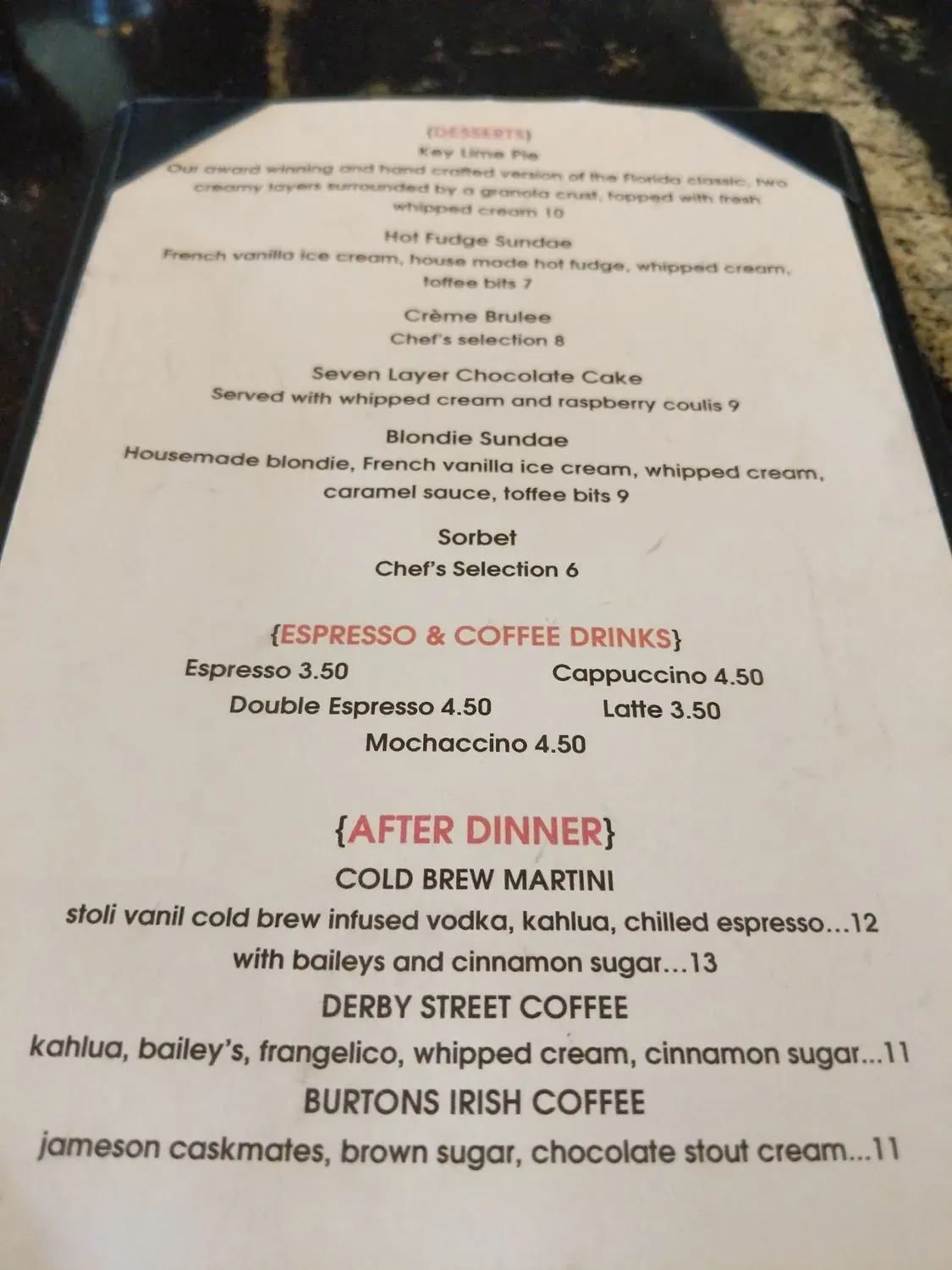 Menu 4