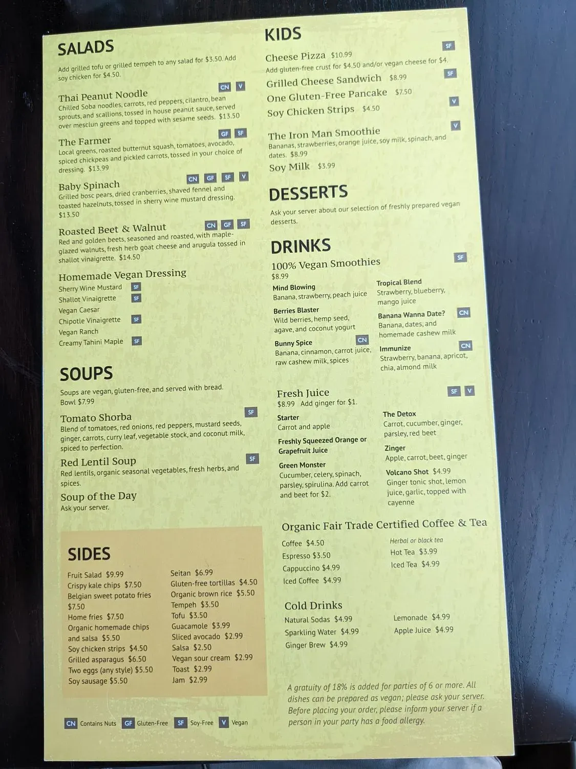 Menu 5