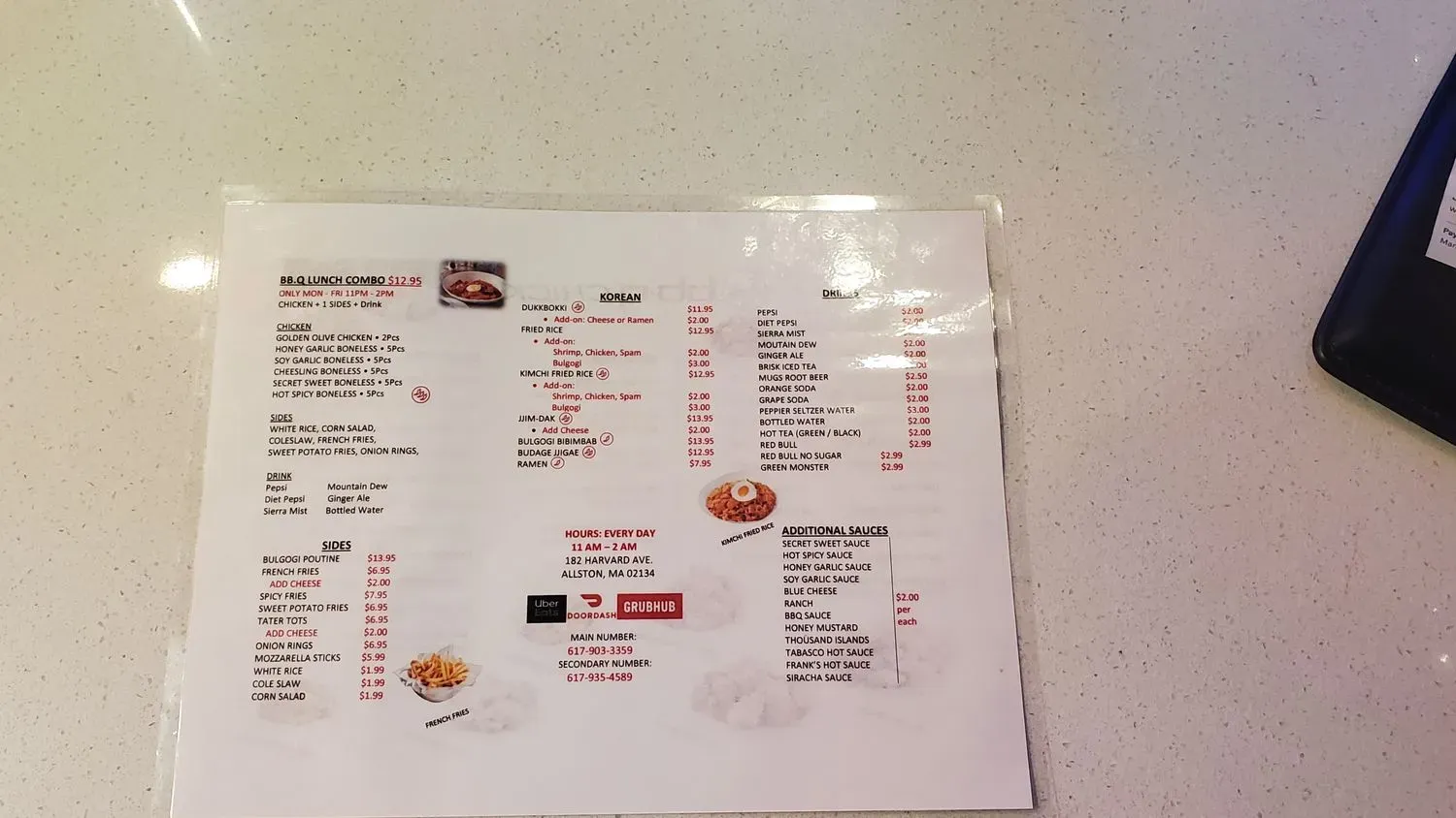 Menu 4