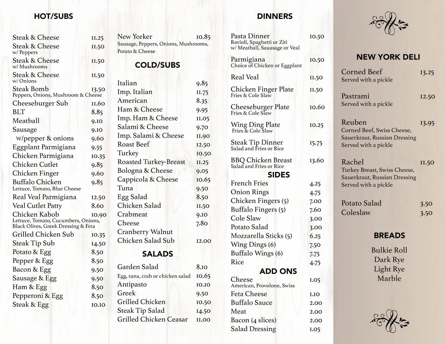 Menu 1