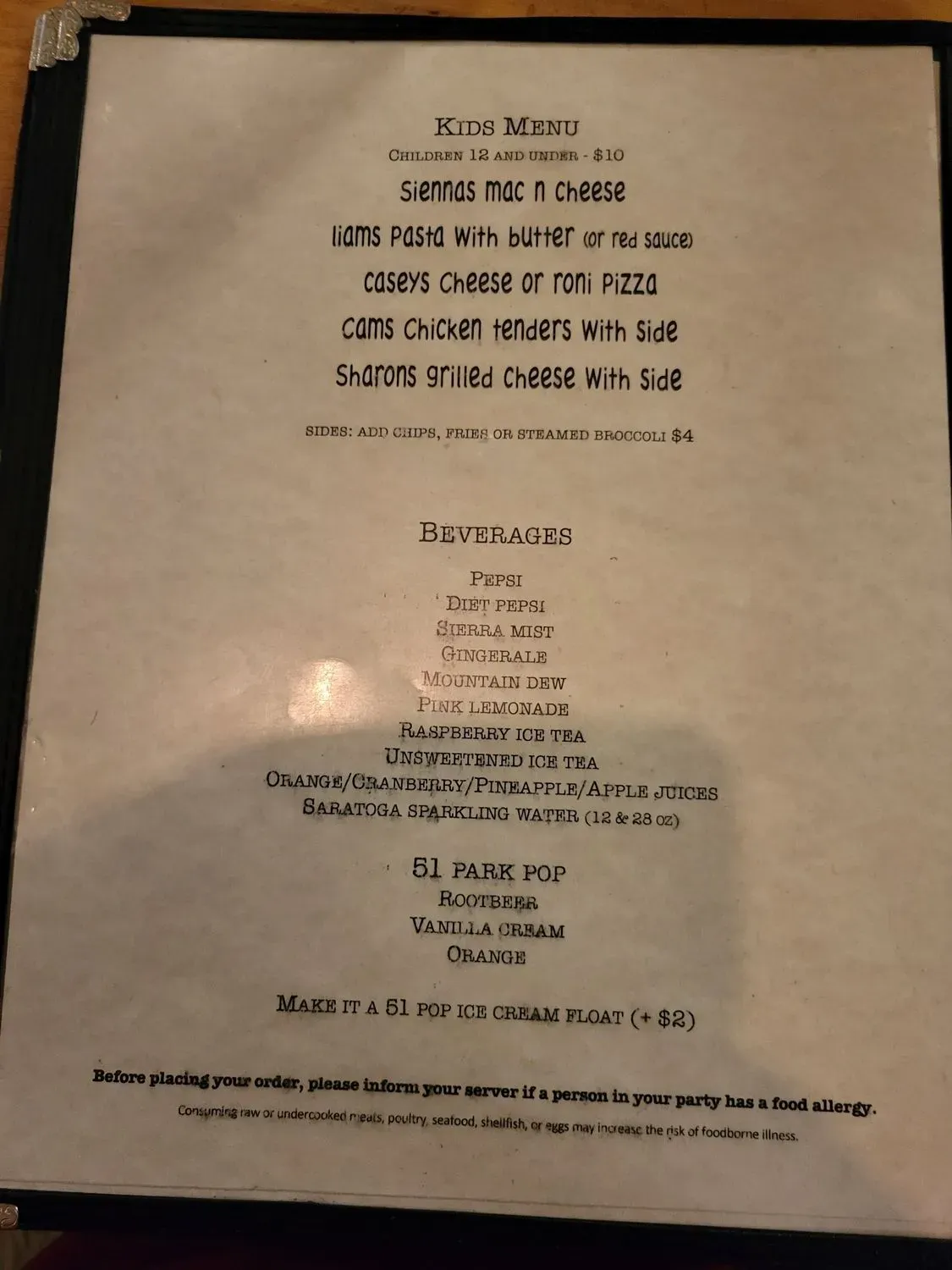 Menu 5