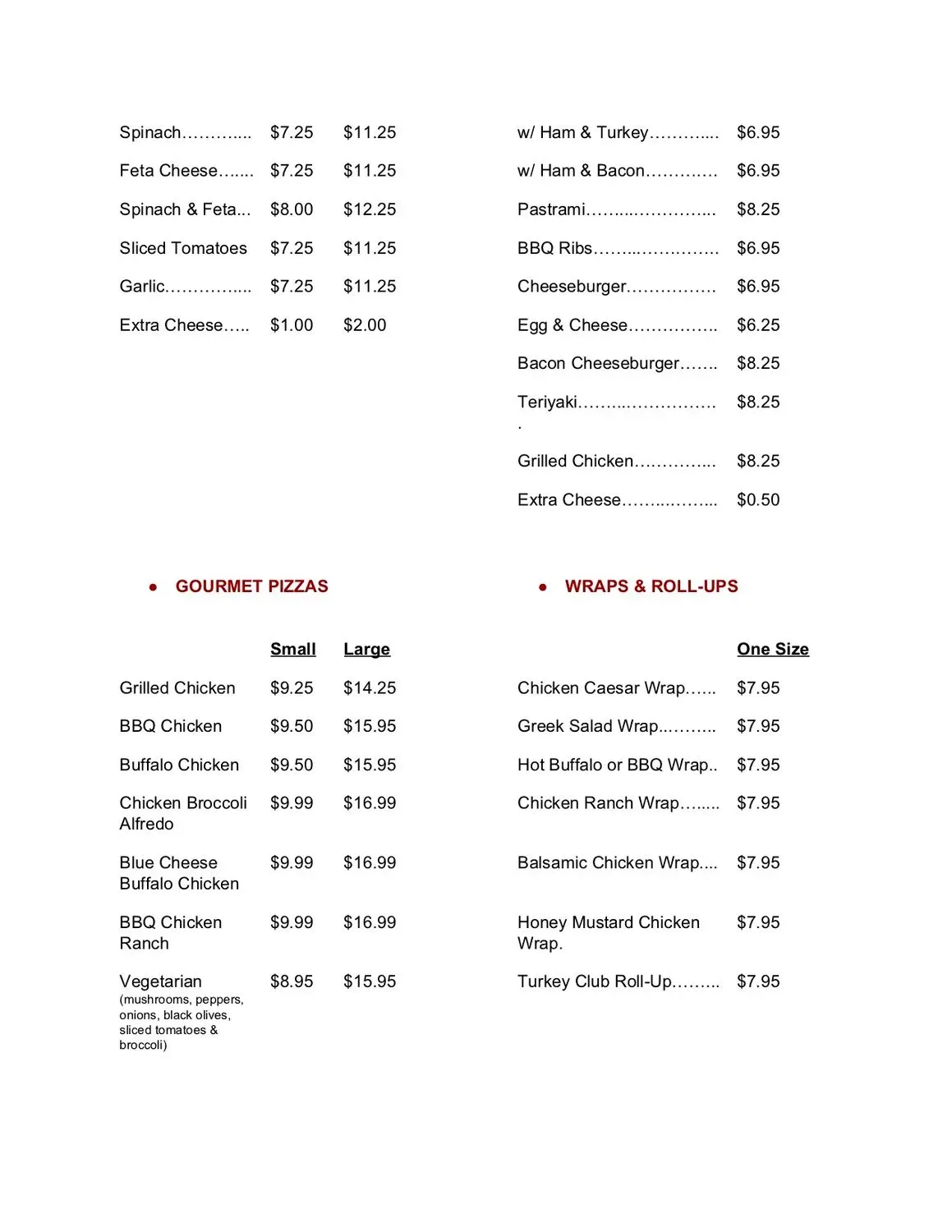 Menu 3