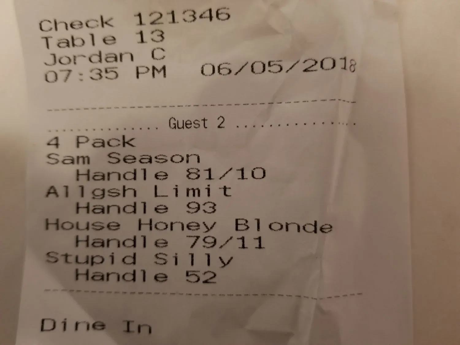 Menu 6