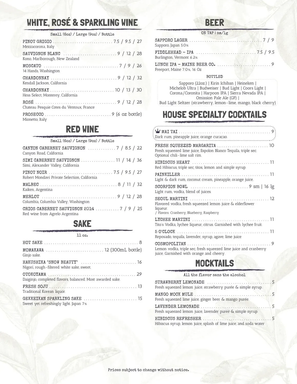 Menu 4