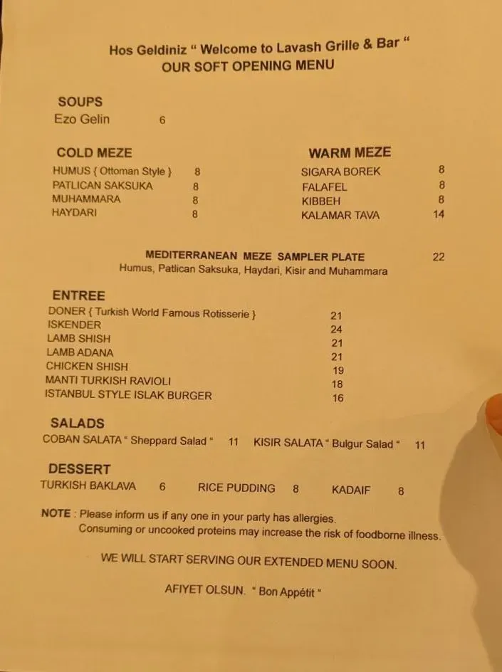 Menu 1