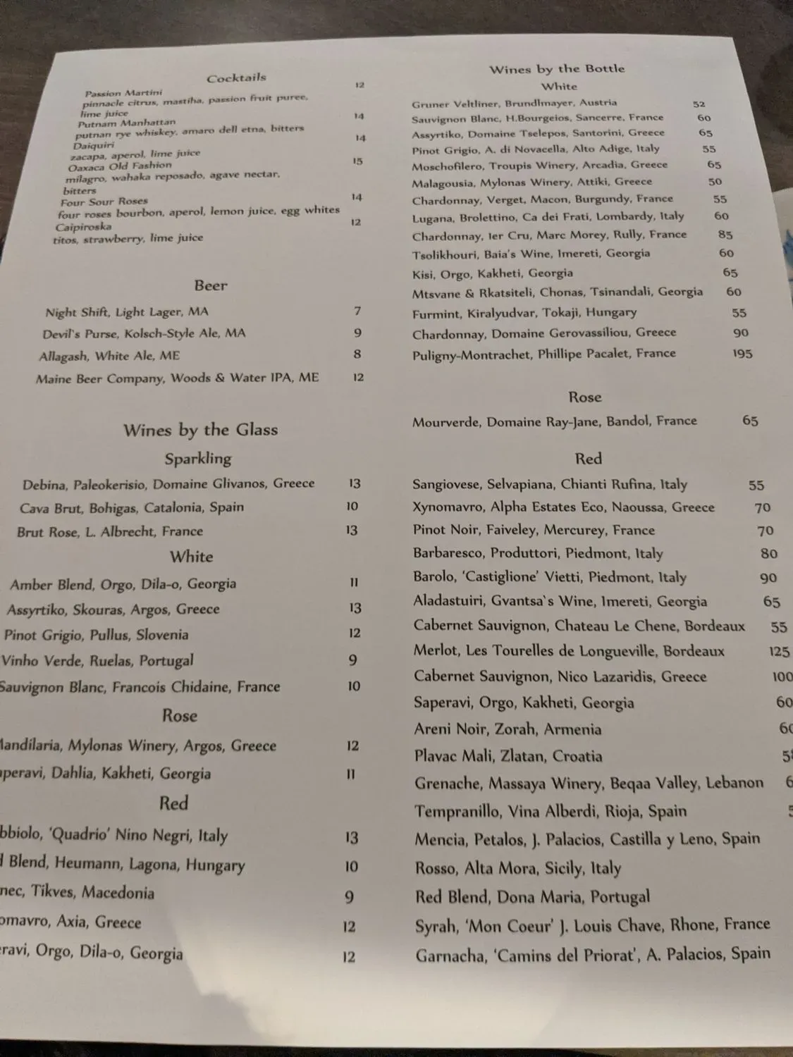 Menu 4