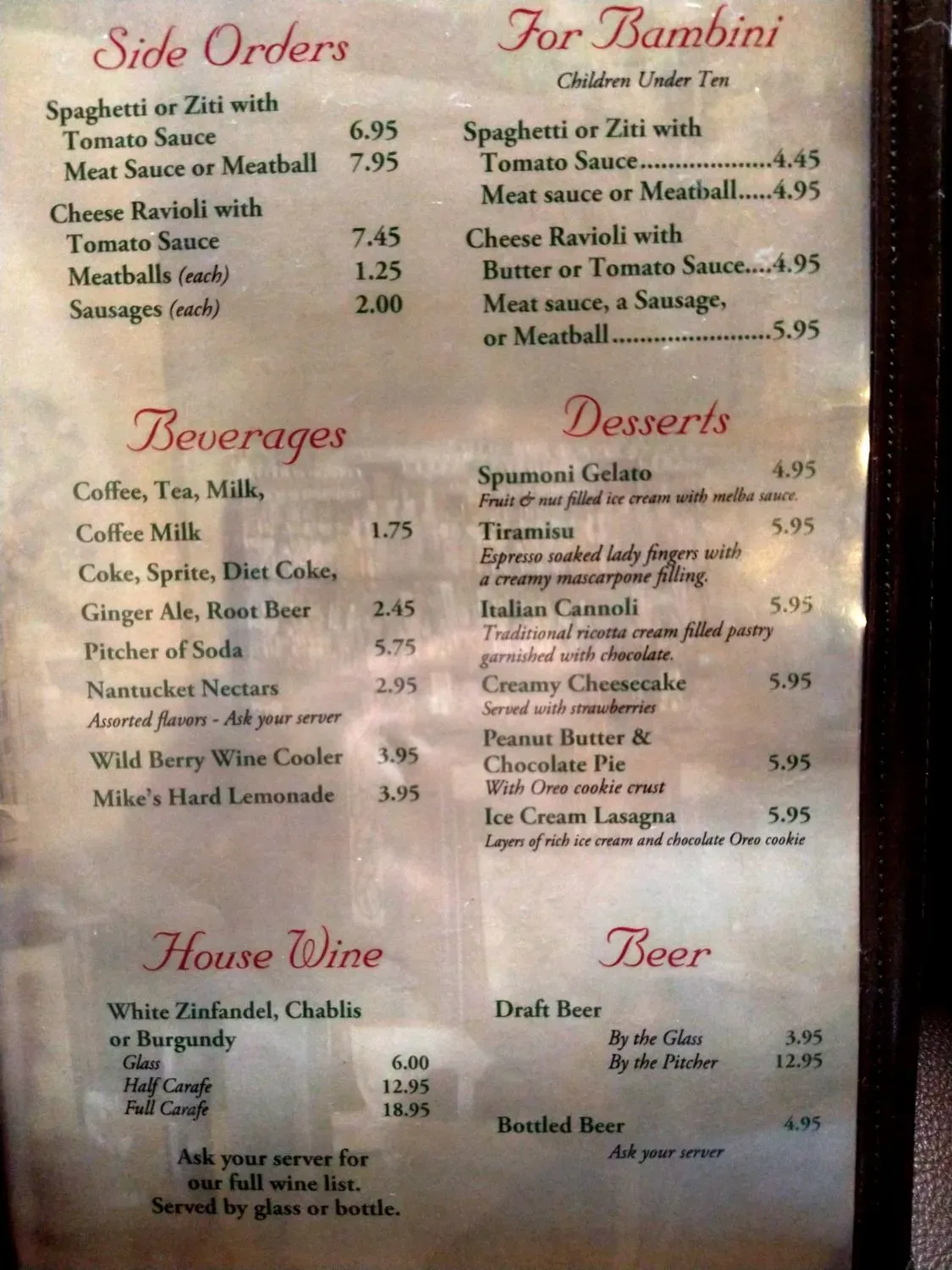 Menu 2