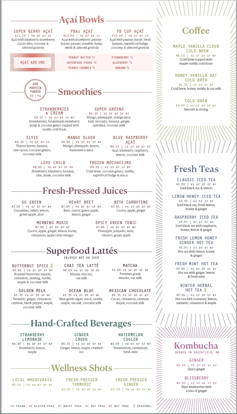 Life Alive Organic Cafe Lowell Menu - Updated November 2025