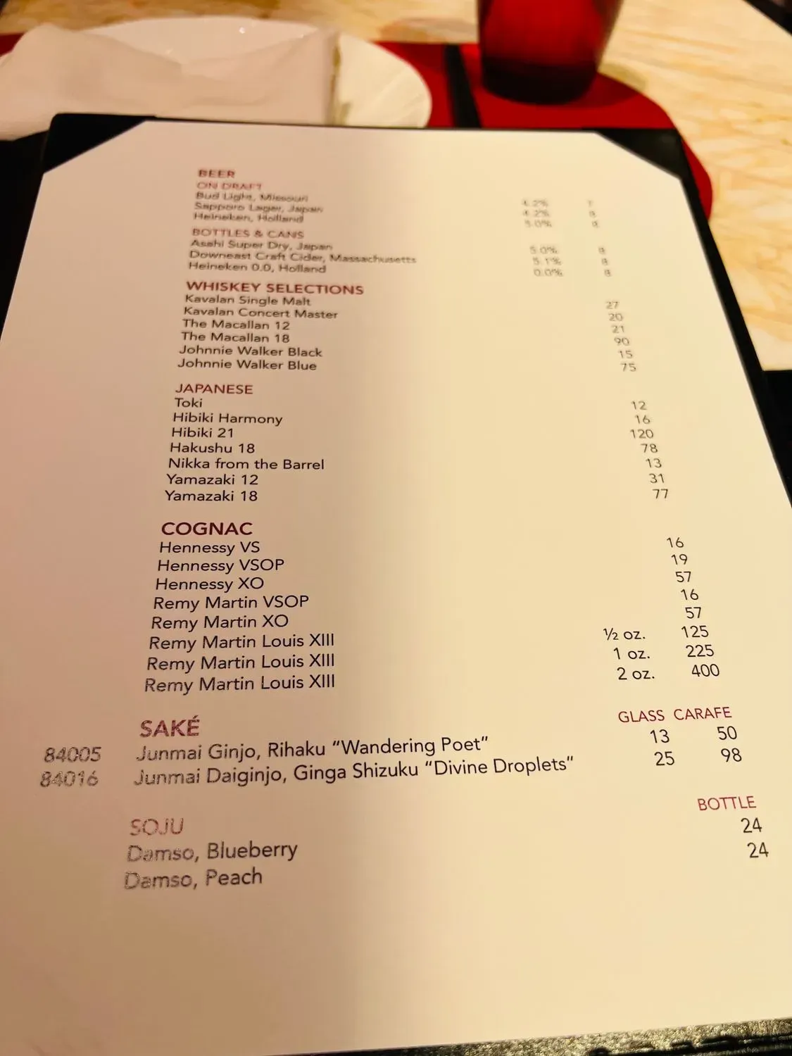 Menu 6